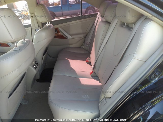 4T1BK46K08U576531 - 2008 TOYOTA CAMRY LE/XLE/SE BLACK photo 8