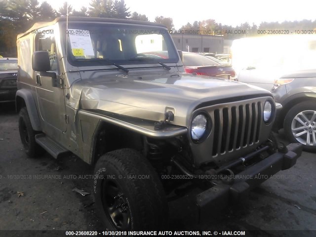 1J4FA49S24P721916 - 2004 JEEP WRANGLER / TJ SPORT TAN photo 6