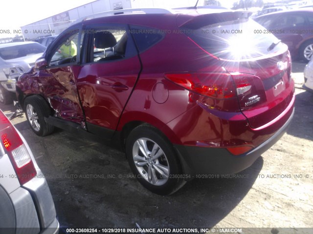 KM8JU3AC5DU567088 - 2013 HYUNDAI TUCSON GLS/LIMITED RED photo 3