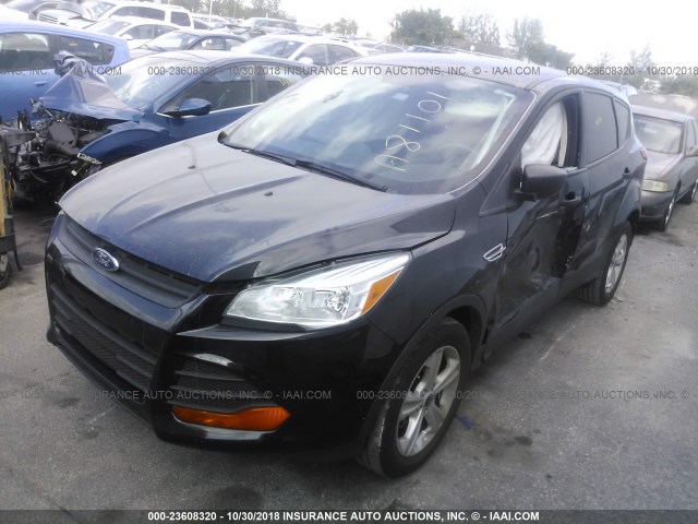 1FMCU0F77GUA81101 - 2016 FORD ESCAPE S BLACK photo 2