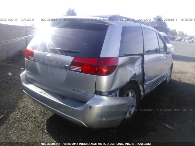 5TDZA22C94S078285 - 2004 TOYOTA SIENNA XLE/XLE LIMITED SILVER photo 4