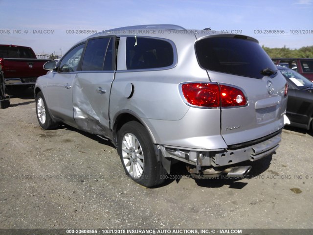 5GALRBED0AJ107914 - 2010 BUICK ENCLAVE CXL SILVER photo 3