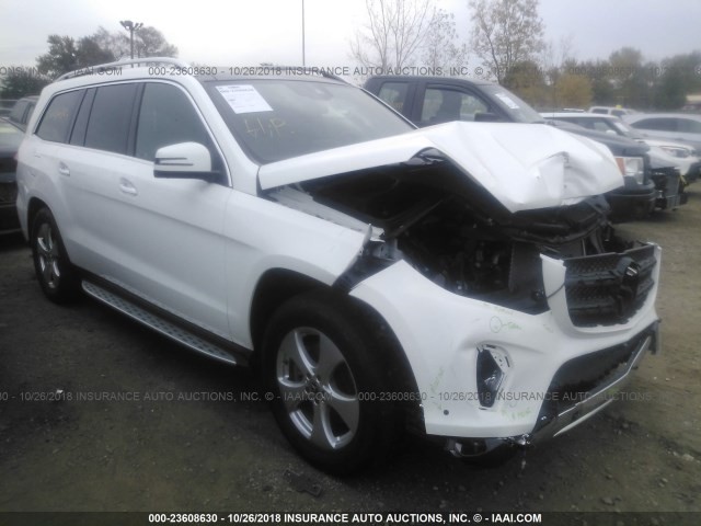 4JGDF6EE0JB021374 - 2018 MERCEDES-BENZ GLS 450 4MATIC WHITE photo 1