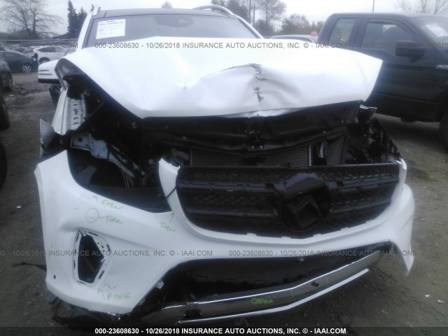 4JGDF6EE0JB021374 - 2018 MERCEDES-BENZ GLS 450 4MATIC WHITE photo 6