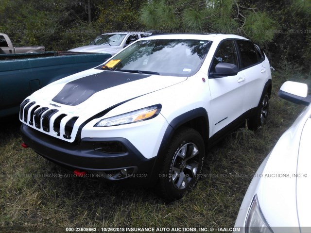 1C4PJMBS7HW587601 - 2017 JEEP CHEROKEE TRAILHAWK 白色 照片 2