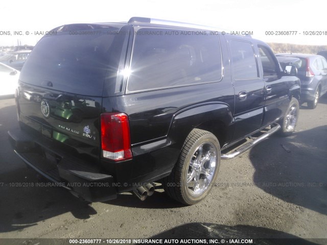 3GYFK66N45G214366 - 2005 CADILLAC ESCALADE ESV BLACK photo 4