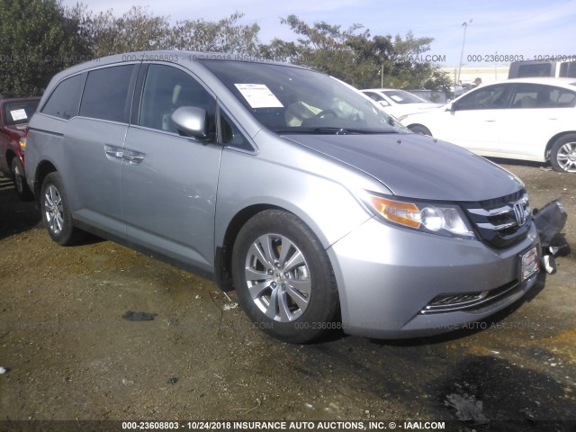 5FNRL5H63HB005873 - 2017 HONDA ODYSSEY EXL SILVER photo 1