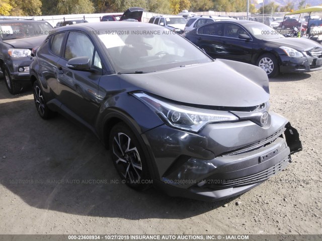 NMTKHMBX6JR045931 - 2018 TOYOTA C-HR XLE/XLE PREMIUM GRAY photo 1