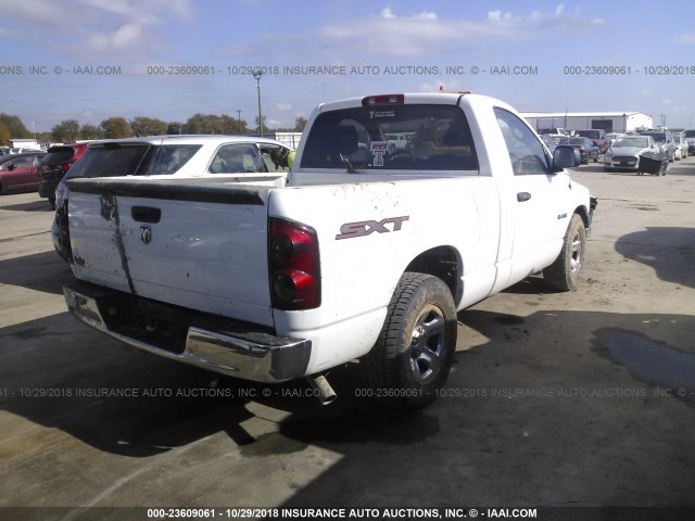 1D7HA16K58J151801 - 2008 DODGE RAM 1500 ST WHITE photo 4