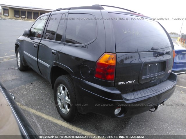 1GKDT13S572108922 - 2007 GMC ENVOY BLACK photo 3