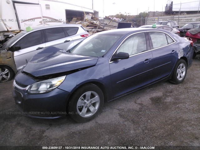 1G11B5SL5FF333618 - 2015 CHEVROLET MALIBU LS Көк фото 2