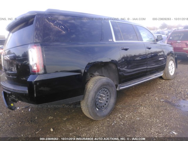 1GKS1GKC9HR235885 - 2017 GMC YUKON XL C1500 SLT BLACK photo 4