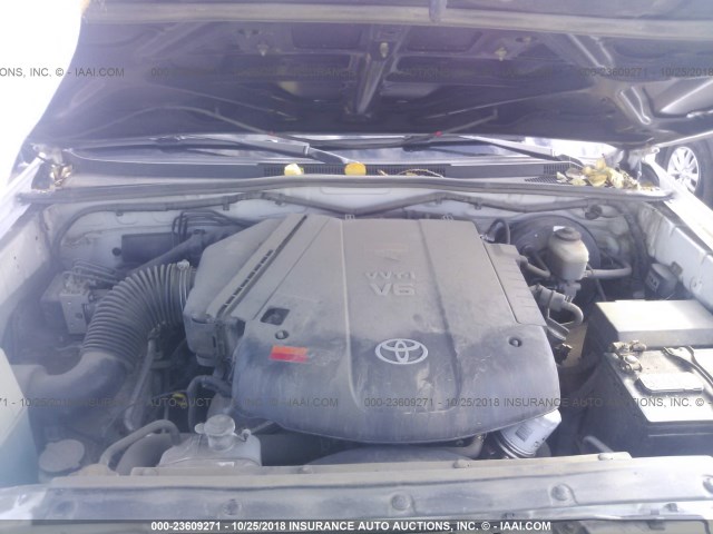 5TELU42N46Z301574 - 2006 TOYOTA TACOMA DOUBLE CAB 白色 照片 10