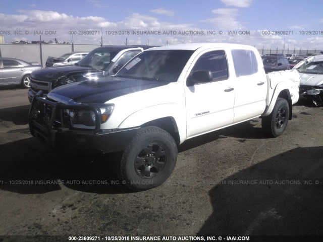 5TELU42N46Z301574 - 2006 TOYOTA TACOMA DOUBLE CAB 白色 照片 2