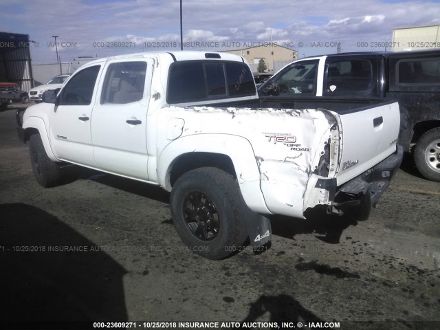5TELU42N46Z301574 - 2006 TOYOTA TACOMA DOUBLE CAB 白色 照片 3