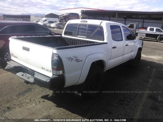 5TELU42N46Z301574 - 2006 TOYOTA TACOMA DOUBLE CAB 白色 照片 4