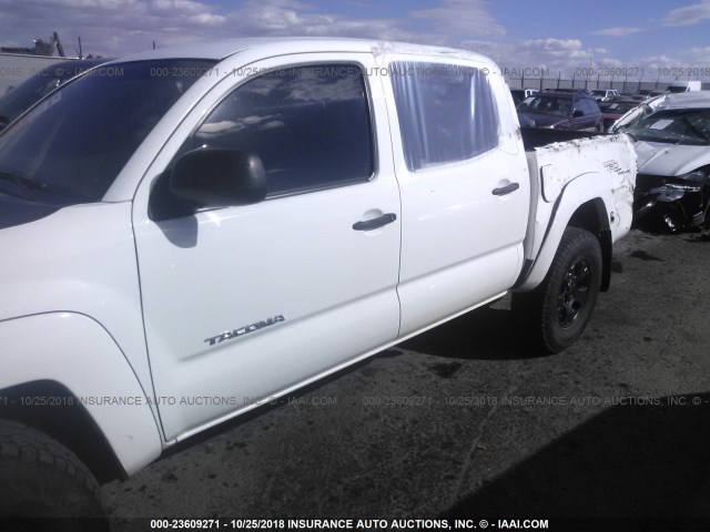 5TELU42N46Z301574 - 2006 TOYOTA TACOMA DOUBLE CAB 白色 照片 6