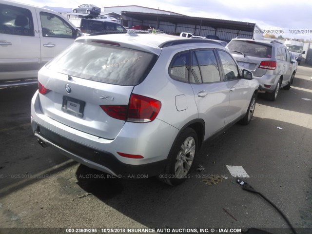 WBAVL1C55EVY12444 - 2014 BMW X1 XDRIVE28I SILVER photo 4