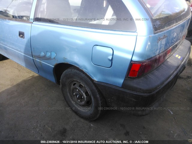 2C1MS2467R6777184 - 1994 GEO METRO XFI BLUE photo 6