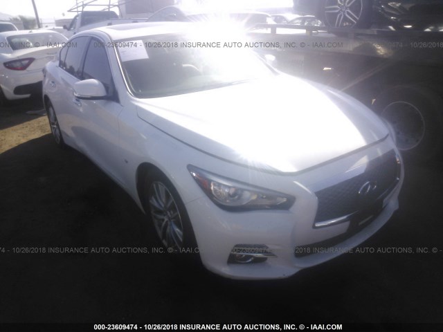 JN1BV7AP8FM357655 - 2015 INFINITI Q50 PREMIUM/SPORT WHITE photo 1