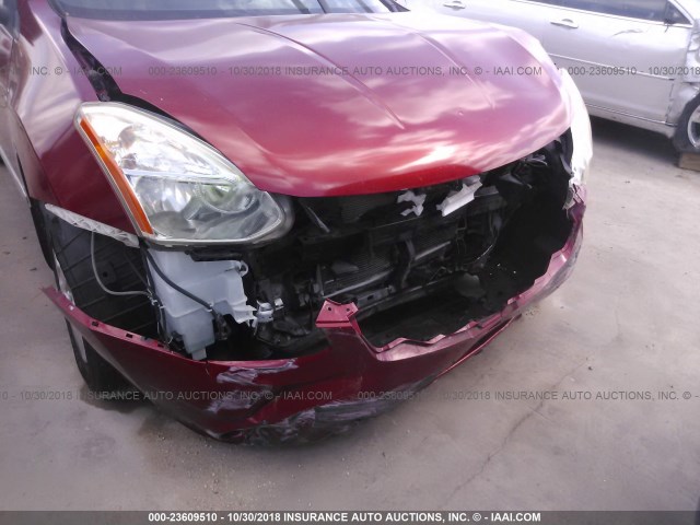 JN8AS5MT3DW011498 - 2013 NISSAN ROGUE S/SV MAROON photo 6