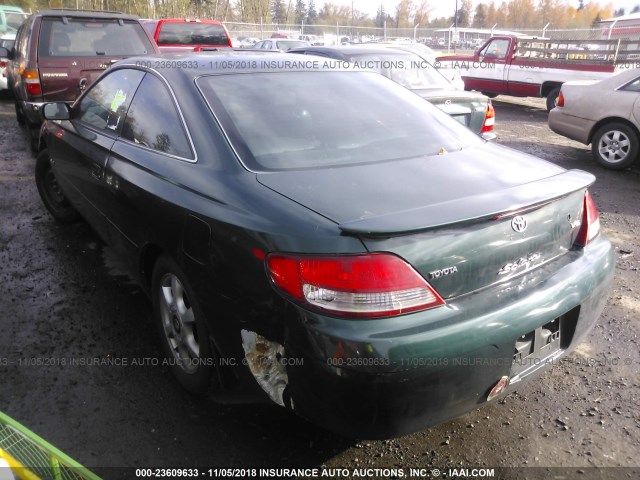 2T1CF28P6YC387244 - 2000 TOYOTA CAMRY SOLARA SE/SLE მწვანე ფოტო 3