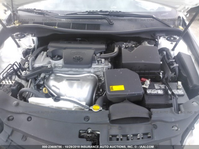 4T1BF1FK0FU046642 - 2015 TOYOTA CAMRY LE/XLE/SE/XSE WHITE photo 10