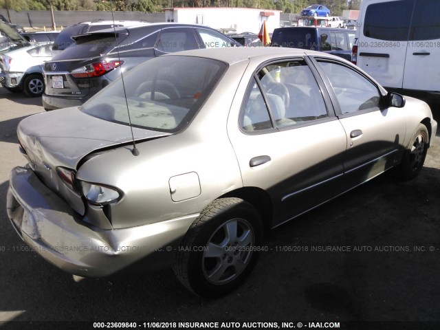 1G1JF524127386107 - 2002 CHEVROLET CAVALIER LS GOLD photo 4