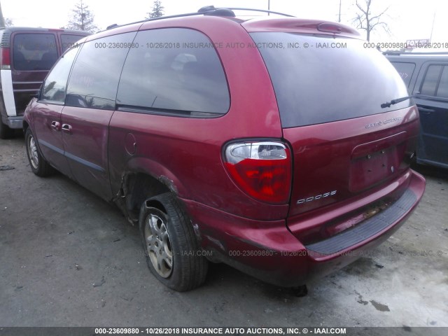 2D4GP44323R240704 - 2003 DODGE GRAND CARAVAN SPORT RED photo 3