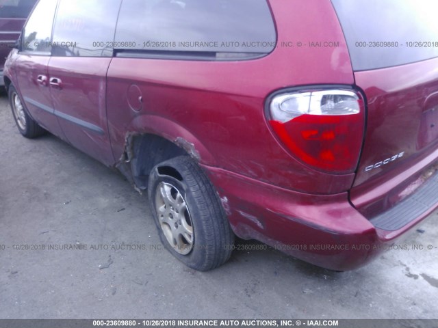 2D4GP44323R240704 - 2003 DODGE GRAND CARAVAN SPORT RED photo 6