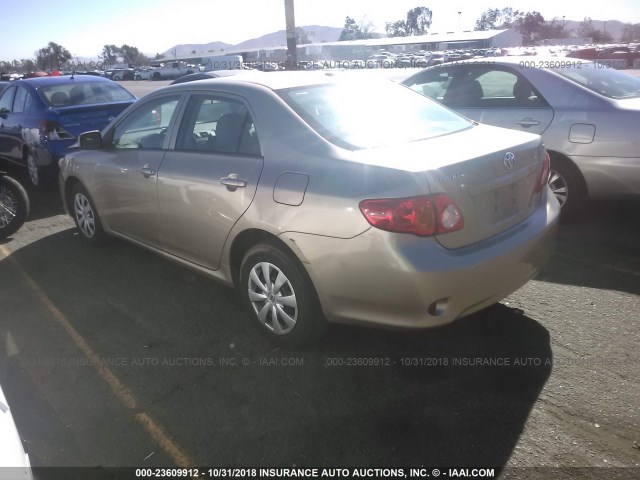 1NXBU4EE5AZ233855 - 2010 TOYOTA COROLLA S/LE/XLE TAN photo 3