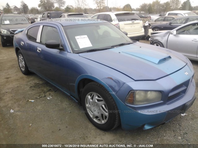 2B3LA43G97H788858 - 2007 DODGE CHARGER SE/SXT BLUE photo 1