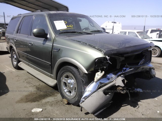 1FMRU17W61LB39539 - 2001 FORD EXPEDITION EDDIE BAUER GREEN photo 1