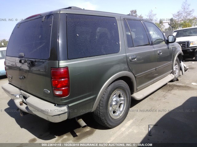 1FMRU17W61LB39539 - 2001 FORD EXPEDITION EDDIE BAUER GREEN photo 4