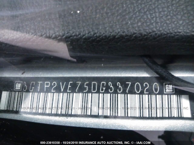 3GTP2VE75DG337020 - 2013 GMC SIERRA SILVER photo 9