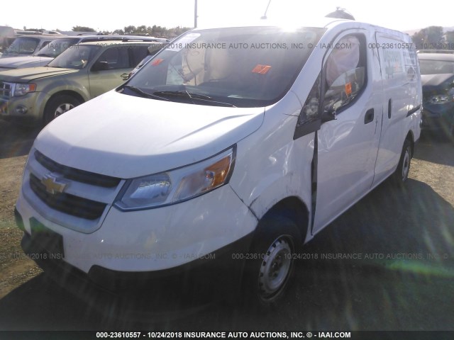 3N63M0YN8FK703006 - 2015 CHEVROLET CITY EXPRESS LS WHITE photo 2