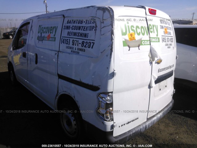 3N63M0YN8FK703006 - 2015 CHEVROLET CITY EXPRESS LS WHITE photo 3