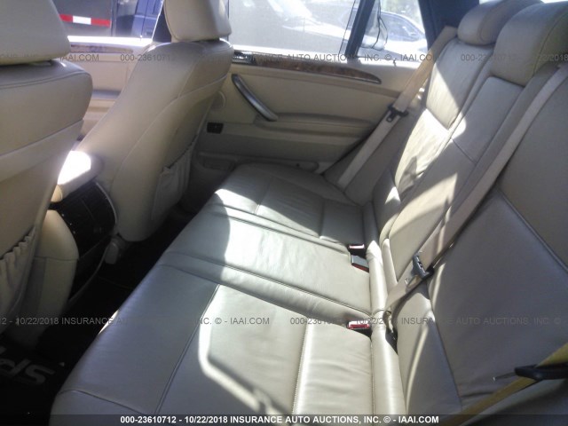 5UXFB53534LV02156 - 2004 BMW X5 4.4I BLACK photo 8