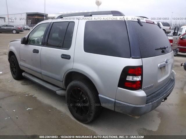 1FMEU72E06UA48008 - 2006 FORD EXPLORER XLS GRAY photo 3