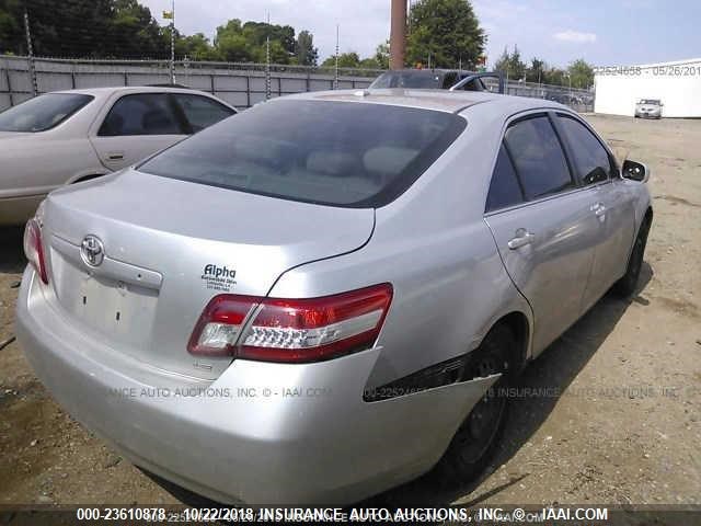 4T1BF3EKXAU029921 - 2010 TOYOTA CAMRY SE/LE/XLE SILVER photo 4