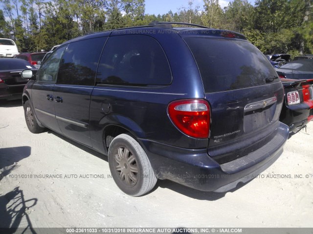 2C4GP54L55R416988 - 2005 CHRYSLER TOWN & COUNTRY TOURING BLUE photo 3