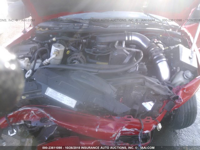 1GCCS19W228224184 - 2002 CHEVROLET S TRUCK S10 RED photo 10