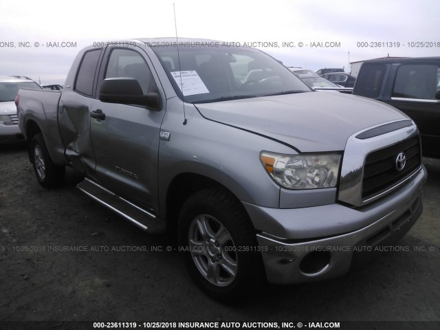 5TBRT54147S451625 - 2007 TOYOTA TUNDRA DOUBLE CAB SR5 GRAY photo 1