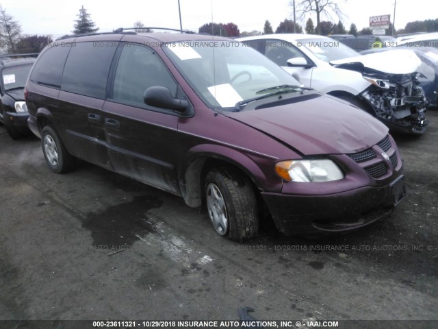 1D4GP24383B194573 - 2003 DODGE GRAND CARAVAN SE MAROON photo 1