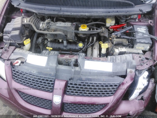 1D4GP24383B194573 - 2003 DODGE GRAND CARAVAN SE MAROON photo 10