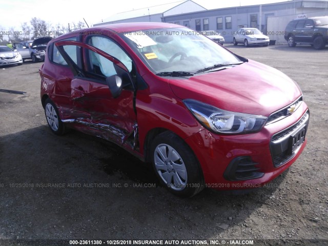 KL8CB6SA4HC785044 - 2017 CHEVROLET SPARK LS RED photo 1