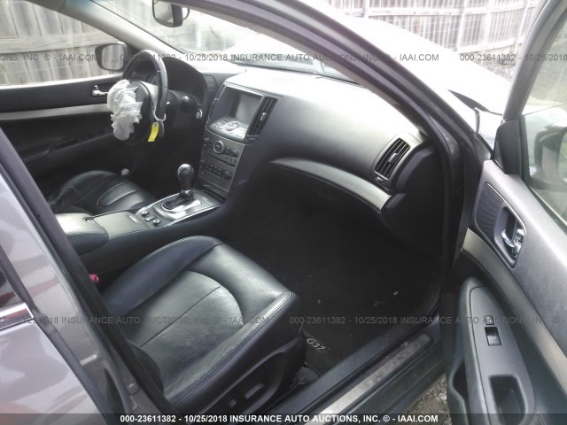 JN1CV6AR5DM351745 - 2013 INFINITI G37 BLACK photo 5