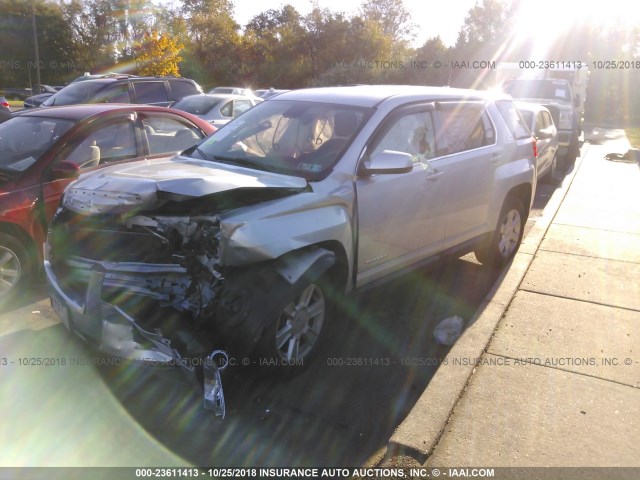 2GKFLREK7D6360318 - 2013 GMC TERRAIN SLE GRAY photo 2