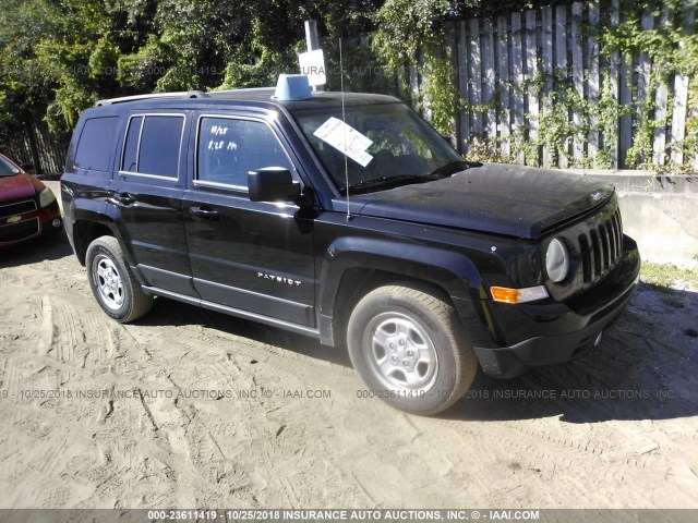 1C4NJPBA3GD734541 - 2016 JEEP PATRIOT SPORT BLACK photo 1