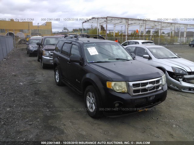 1FMCU49379KA54107 - 2009 FORD ESCAPE HYBRID BLACK photo 6